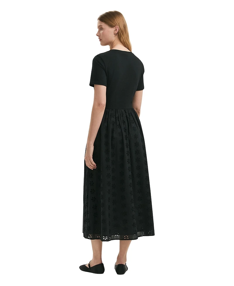 Finery London Women's Brea Embroidered Cotton Midi Dress