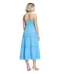 Finery London Petite Hazel Cheesecloth Midi Dress