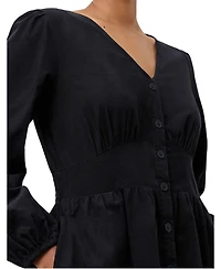 Finery London Women's Arizona Long Sleeve Corduroy Midi Dress
