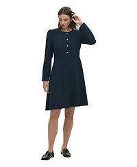 Finery London Women's Shauna Crepe Long Sleeve Short Dress