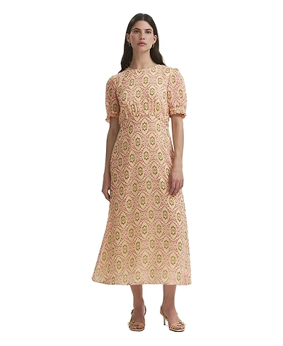 Finery London Women's Mela Printed Midi Tea Dress