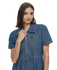 Finery London Women's Tania Denim Midi Shirt Dress