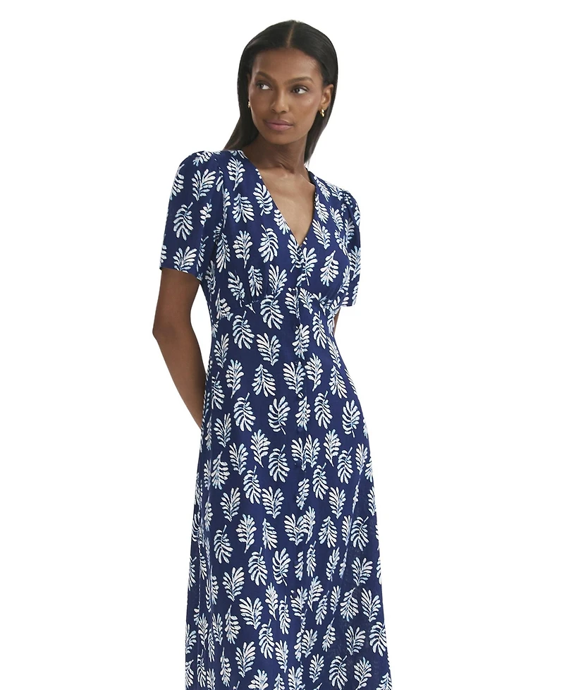 Finery London Women's Martina Printed Crepe Midi Dress