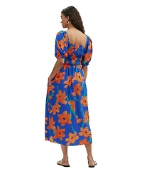 Finery London Women's Enzo Short Sleeve Floral Midi Dress