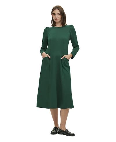 Finery London Women's Felice Ponte Jersey Midi Dress