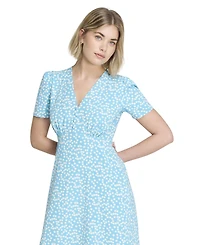 Finery London Nieve V-Neck Short Sleeve Midi Dress