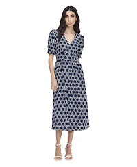 Finery London Women's Samantha Button Through Midi Dress