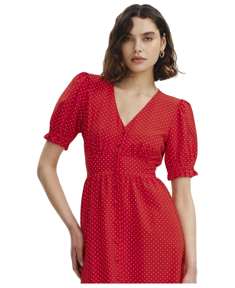 Finery London Women's Samantha Button Down Midi Dress