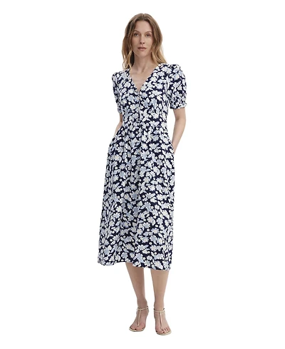 Finery London Women's Samantha Button Through Midi Dress