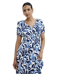 Finery London Women's Dolly V-Neck Midi Dress