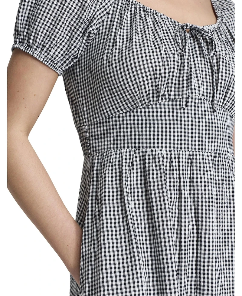 Finery London Women's Kaitlyn Cotton Gingham Midi Dress