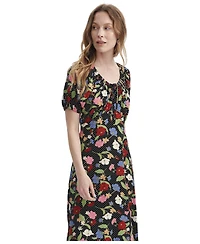 Finery London Women's Jada Puff Sleeve Midi Dress