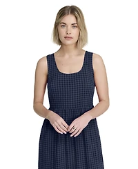 Finery London Women's Cara Gingham Seersucker Midi Dress