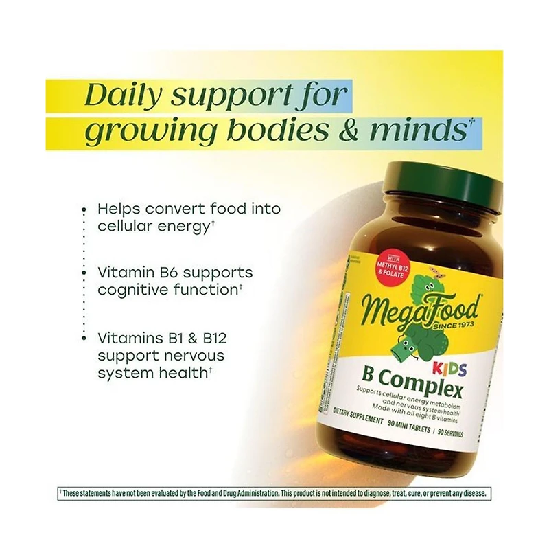 MegaFood Kids B Complex Mini , 30 Tabs