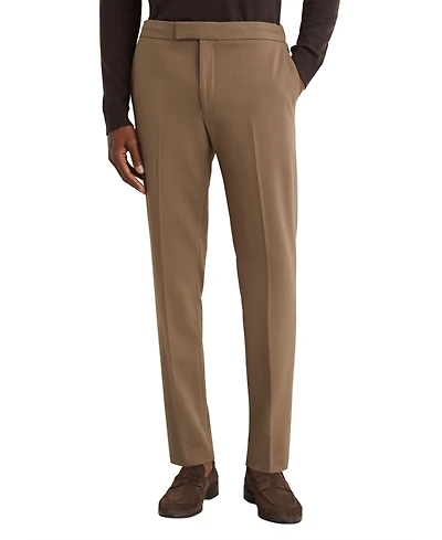 Reiss Men's Found Slim-Fit Stretch Drawstring Trousers Pants