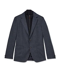 Reiss Men's Kyle Check Single-Breasted with Gilet Insert Tailored-Fit Blazer