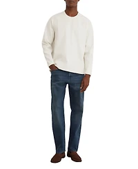 Reiss Men's Soren Waffle-Knit Raglan-Sleeve Crewneck Sweatshirt