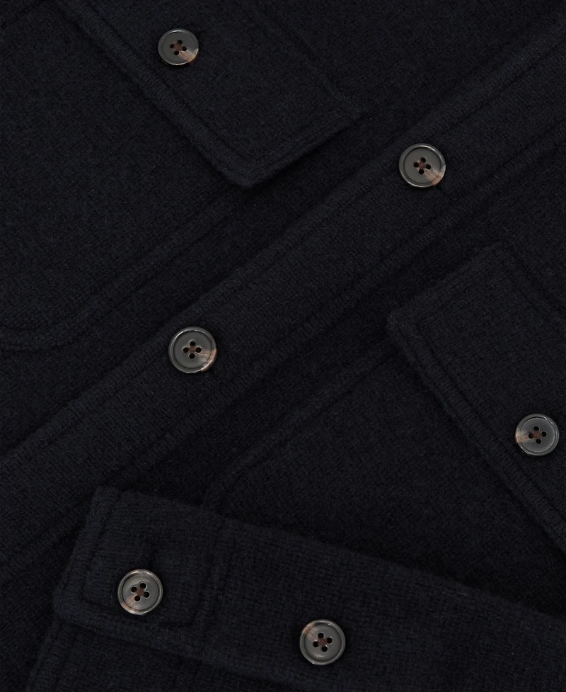 Reiss Men's Banstead Brushed-Wool Relaxed-Fit Overshirt