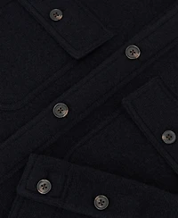 Reiss Men's Banstead Brushed-Wool Relaxed-Fit Overshirt
