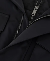 Reiss Men's Glick Hooded Removable Gilet Four-Pocket Jacket