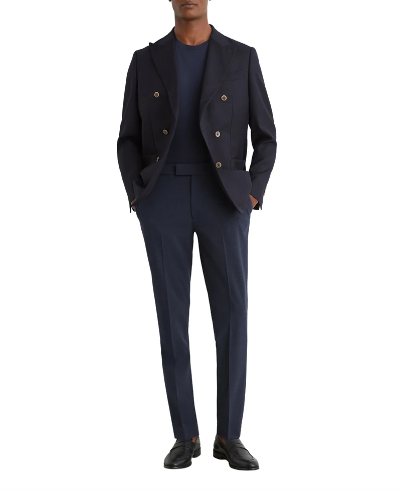 Reiss Men's Found Slim-Fit Stretch Drawstring Trousers Pants