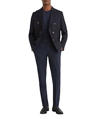 Reiss Men's Found Slim-Fit Stretch Drawstring Trousers Pants