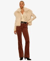 Sanctuary Women's Play Date Corduroy Mid-Rise Bootcut Pants