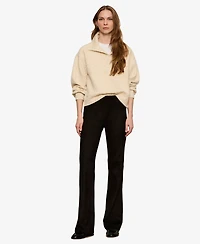 Sanctuary Women's Sashay Faux-Suede Flare Leggings