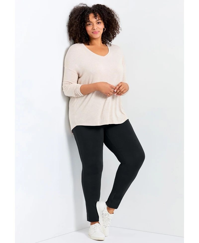 Avenue Women's Plus Petite High Rise Legging