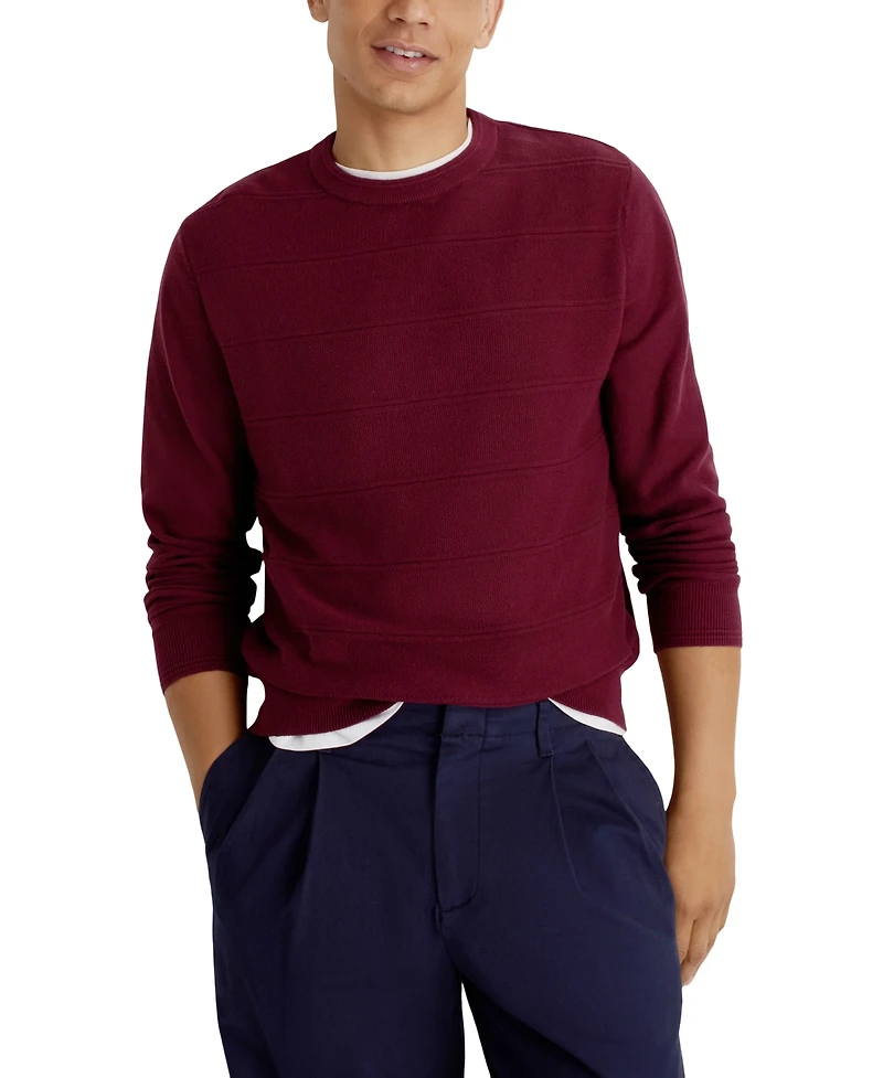 Nautica Men's Classic-Fit Textured Crewneck Sweater
