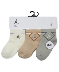 Jordan Baby Boys' Diamond Ankle Socks, 3-Pack Set