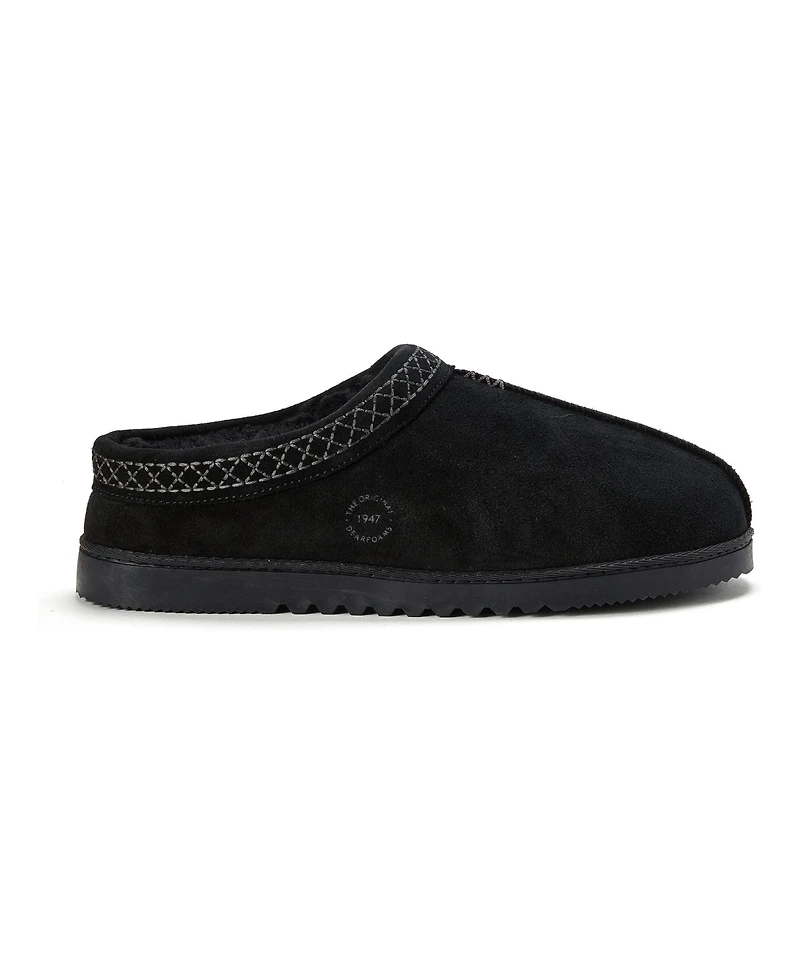 Dearfoams Dean Genuine Suede Slip-On Clog Slipper