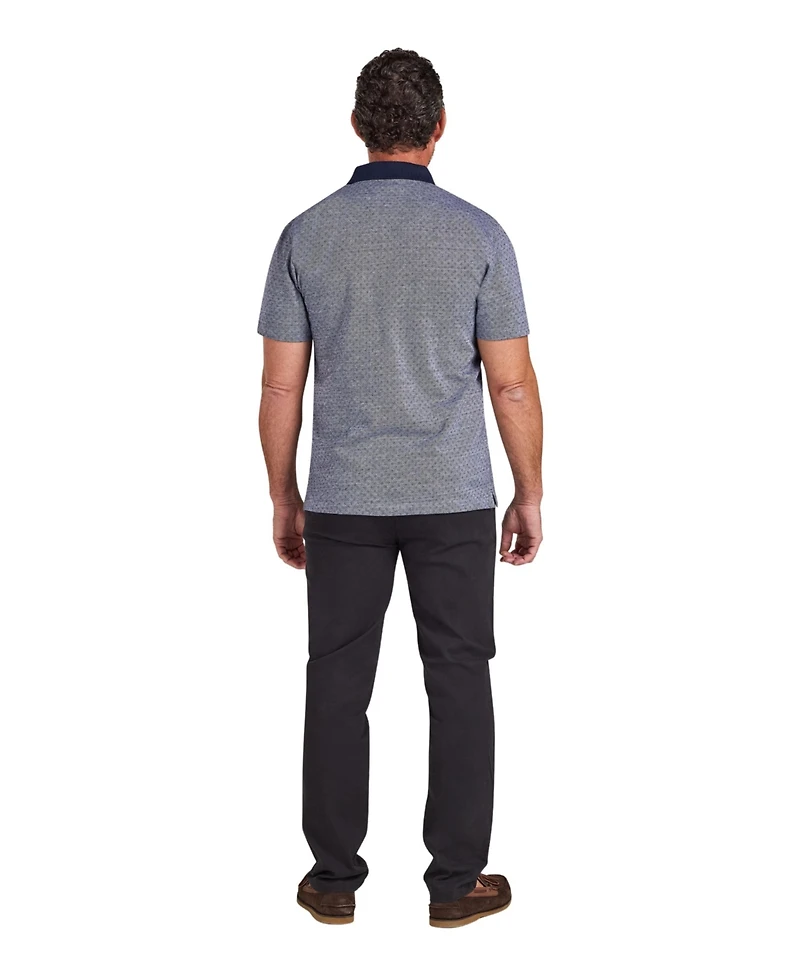 Raging Bull Men's Big & Tall Short-Sleeve Dobby Jersey Polo Shirt