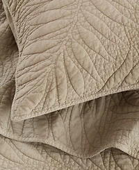 Harbor House Botanical Leaves Stone-Washed Cotton 3-Piece Quilt Set