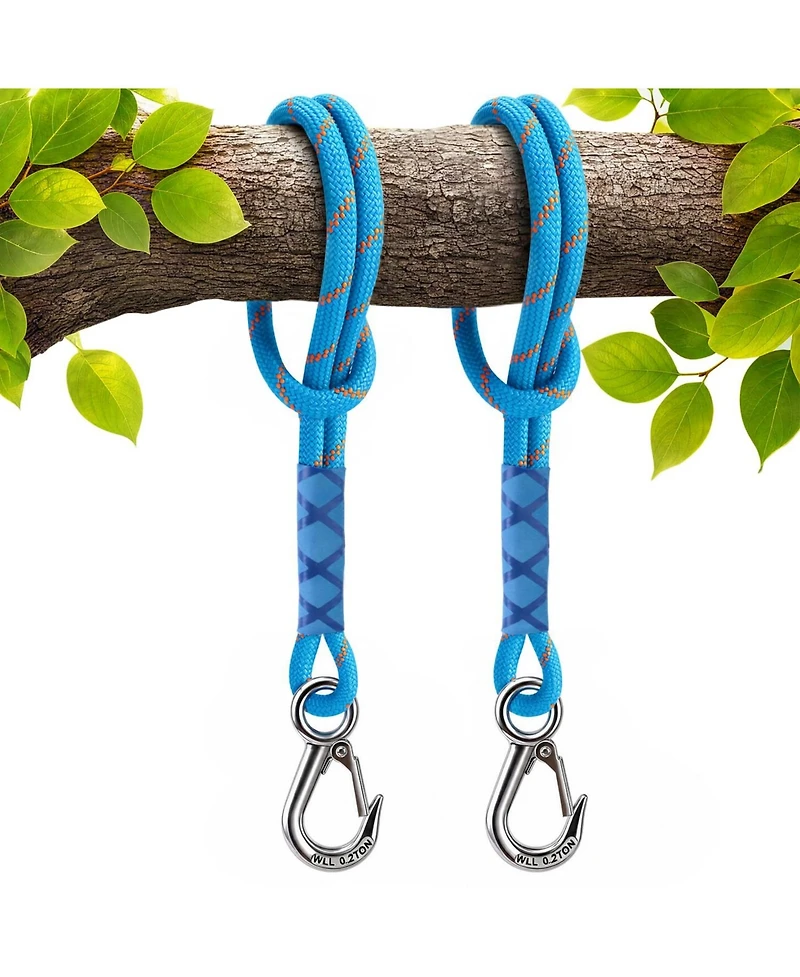Piscifun Heavy Duty Tree Swing Straps Hanging Kit With Stainless Steel Carabiner Adjustable For Outdoor Use
