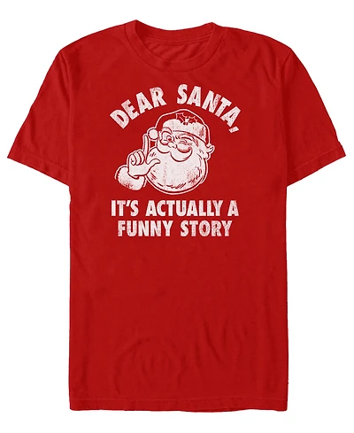 Fifth Sun Men's Dear Santa Graphic Crew Neck T-Shirt