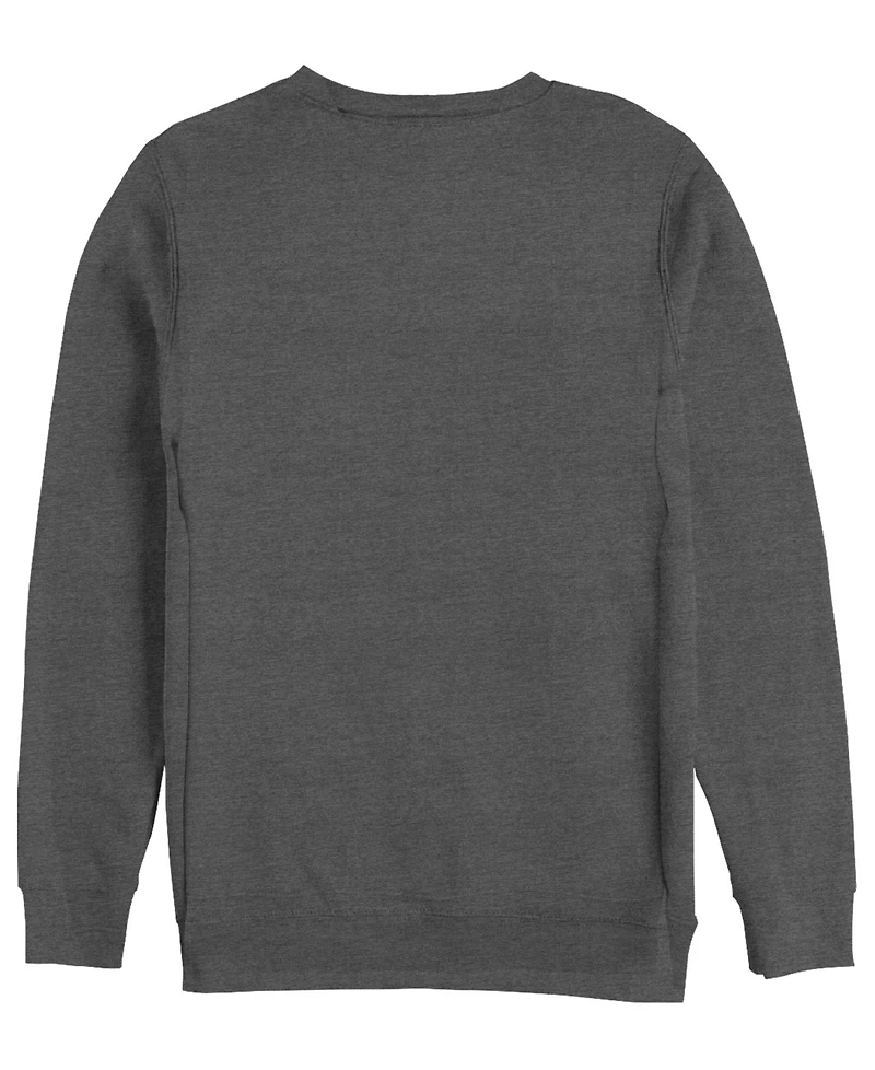 Fifth Sun Men's Pumpkin Kitty Graphic Crewneck Cotton-Blend Sweatshirt