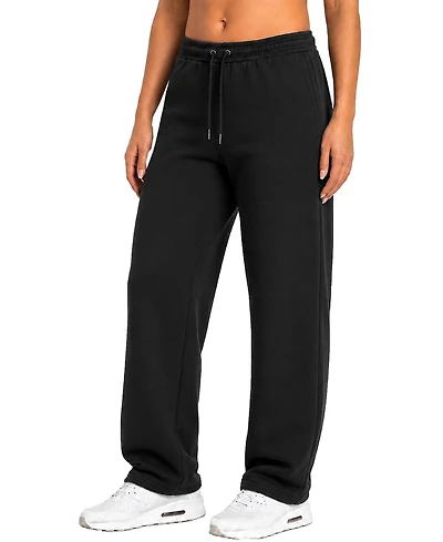 Blu Rock Women's Loose Fit Tech Fleece Performance Sweatpants with Open Bottom