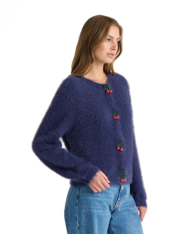 Nvlt Women's Cherry Front Cardigan