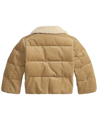 Polo Ralph Lauren Girls' 2T-6X Cotton Corduroy Down Jacket