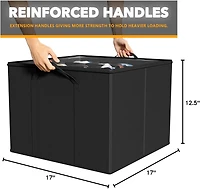 SpaceAid Shoe Organizer for Closet, 2 Pack Foldable Shoe Storage Bins with Adjustable Dividers, Holds 16-32 Pairs