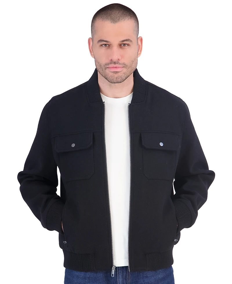 Calvin Klein Men's Wool Bomber Jacket