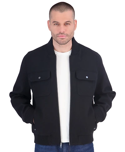 Calvin Klein Men's Wool Bomber Jacket