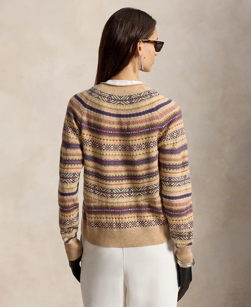 Polo Ralph Lauren Women's Fair Isle Wool-Blend Slim Cardigan