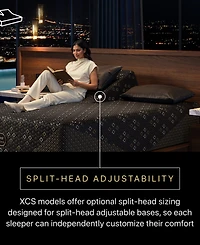 Beautyrest Hybrid Series Three Xcs 14.5" Firm Smooth Top Mattress Set