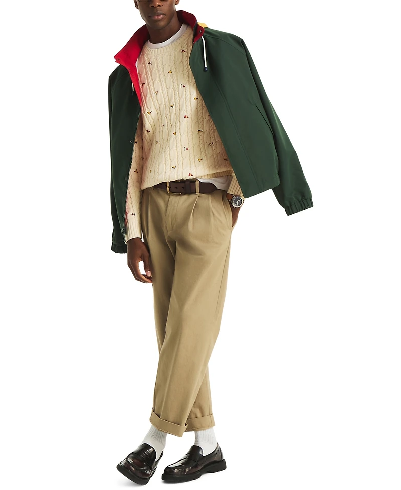Nautica Men's Crewneck Cable Sweater