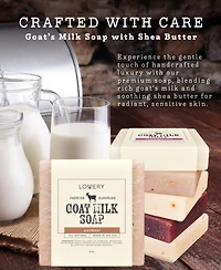 Lovery 6 Piece Goat Milk Soap Bars Set