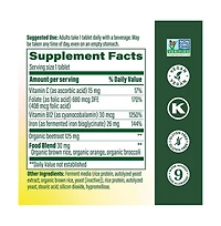 MegaFood Blood Builder Iron Supplement for Women and Men with Vitamin C, B12 and Folic Acid