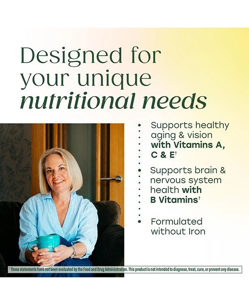 MegaFood One Daily Multivitamin for Women 55+ with Vitamin C, A, E and B Vitamins, Healthy Aging