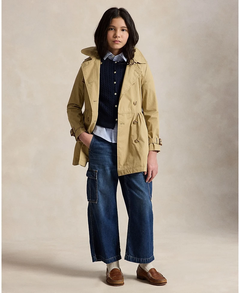 Polo Ralph Lauren Big Girls Short Sleeve Solid Oxford Top